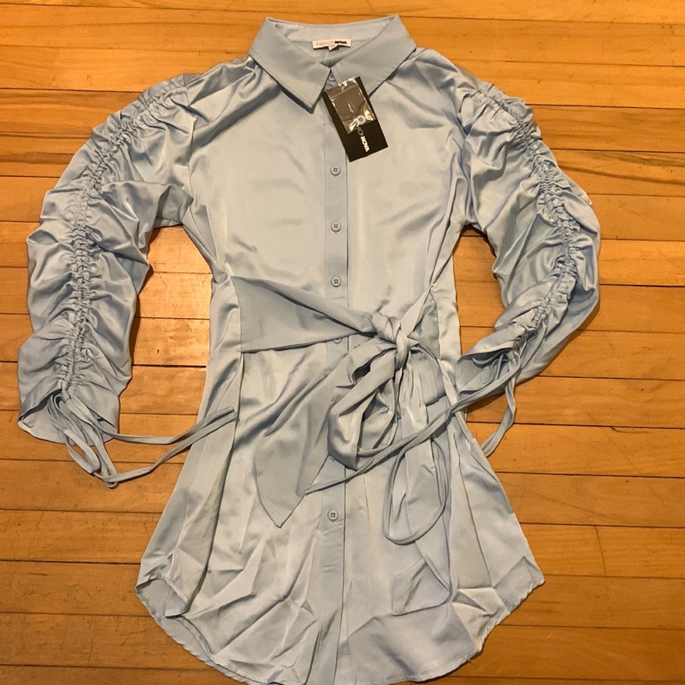 Mini dress baby blue